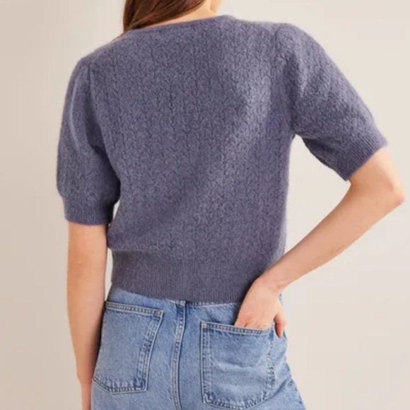 Boden Lavender Button-Up Cardigan - Picture 2 of 6